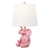 JONATHAN Y 21" Kairi Shabby Chic Resin/Iron Happy Elephant LED Kids' Table Lamp with Phone Stand - 2 of 4