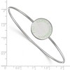 Black Bow Jewelry Sterling Silver Alpha Epsilon Phi Greek Life Bangle Bracelet 7 Inch - 2 of 3