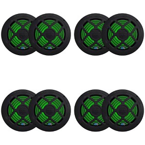 8 Inch Black RGB LED Marine Speakers (4) Pair ATG8MRGB-B - 1 of 4