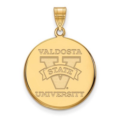 Black Bow Jewelry 14k Yellow Gold Valdosta State Blazers NCAA Large Pendant