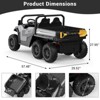 Garvee 24V 4WD 6-Wheel Ride On Dump Truck for Kids, 2-Seater Electric Truck with Remote Control, Motorized Dump Bed, Shovel, LED Lights & Music - 2 of 4