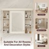NicBex 35" Medicine Cabinet with Mirror Door,Bathroom Wall Cabinet with 6 Open Shelves,Storage Cabinet with Mirror,Wall Mounted Bathroom Cabinet - 4 of 4