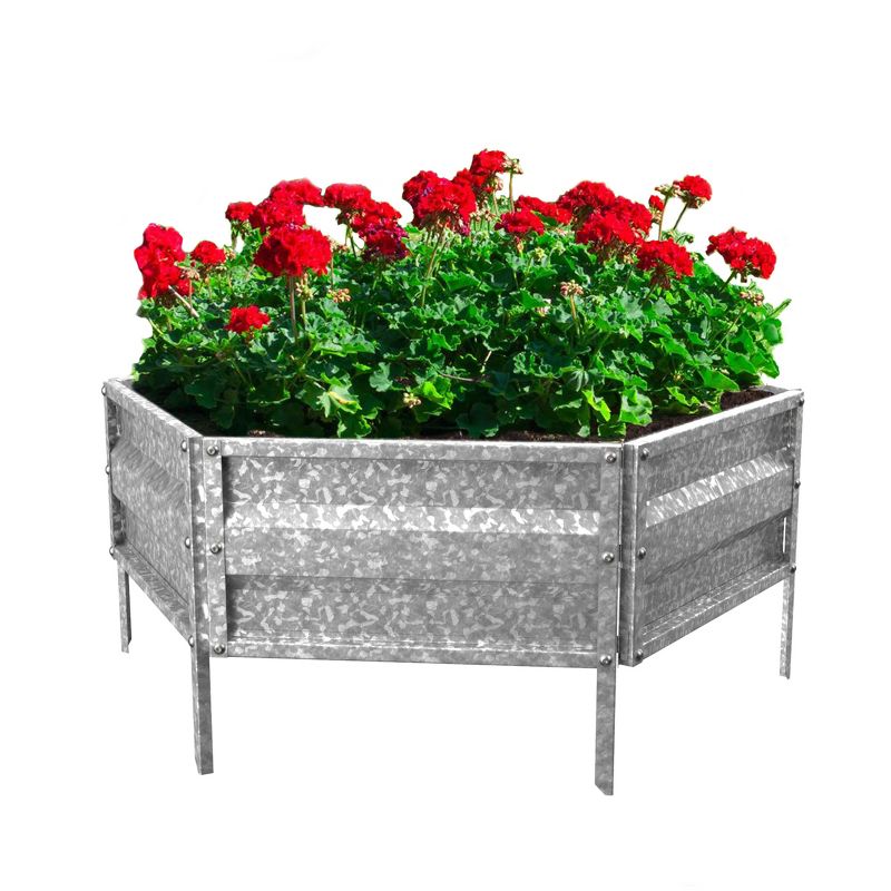 Nature Spring Galvanized Raised Garden and Flower Bed Kit, 2 of 6
