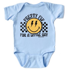 The Juniper Shop SmileyWorld Pretty Fly For A Little Guy Baby Short Sleeve Bodysuit - 1 of 4