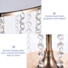 Unique Bargains Wedding Party Metal Cake Stand with Crystal Bling Pendants 3 Pcs - 3 of 4