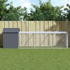 vidaXL Chicken Cage Anthracite Galvanized Steel Large Chicken Cage - 2 of 4