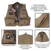 12 Pocket Fishing Vest - Lightweight Tackle Equipment Organizer Jacket with 3 D-Rings for Lake, Stream and Pond Fishing by Leisure Sports (L-XL) - image 3 of 4