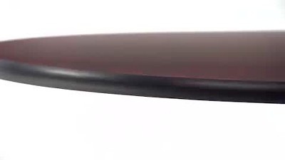 42" Round Natural/Walnut Reversible Laminate Dining Table Top