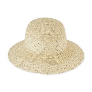 Hadley Wren Braided Sun Hat -  Beige - 1 of 4