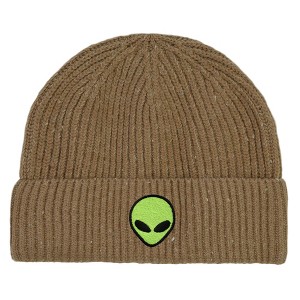 Dalix Alien Fisherman Beanie Hat Winter Knit Cuffed Watch Cap Mens - 1 of 4