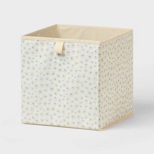 11' Fabric Bin Khaki Floral - Brightroom™ - 1 of 3