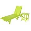 WestinTrends 2 Pieces Poly Outdoor Patio Chaise Lounge Chair with Side Table Set - 3 of 4