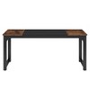 Sapphtopaz 70" Modern Computer Desk with Thick Metal Frame Executive Office Desk with Wide Tabletop Large Study Desk for Home Office, Bedroom - 2 of 4