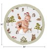 Sweet Jojo Designs Boy Girl Gender Neutral Unisex Baby Tummy Time Playmat Watercolor Woodland Forest Animals Multicolor - 4 of 4
