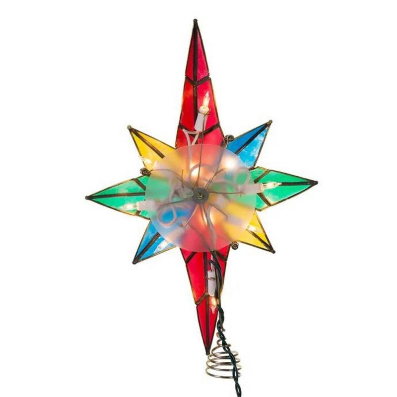 Tree Topper Finial 12.0" Capiz Tree Topper Electric Plug-In  -  Tree Toppers, 3 of 4