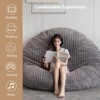 MAXYOYO 3 in 1 Giant Bean Bag Chair for Adult, High-Density Foam Filling, Convertible Sofa Bed, Grey - 4 of 4