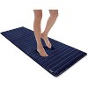 24"x58" SoftLux Sheer Striped with GripTex Skid Resistant Base Bath Runner - Microdry - 2 of 4