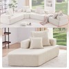 NicBex Couches for Living Room 56" Lounge Frame for Oversized Modular U-Shaped Sectional Sofa Boucle Floor Convertible Compressed Couch - 2 of 4