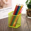 Unique Bargains Metal Large Capacity Square Desk Accessories Mesh Pen Holders - 4 of 4