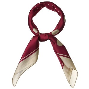 INSPIRE CHIC Women's Polka Dot Square Neckerchief Headband 27.56*27.56 inches(L*W) - 1 of 4