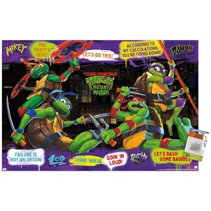 Trends International Teenage Mutant Ninja Turtles: Mutant Mayhem - Phrases Unframed Wall Poster Prints - 1 of 4