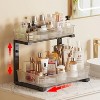 LunaLulinlk Acrylic Under Sink Organizer, 2 Tier Adjuatable Pull Out Cabinet Organizer for Kitchen Bathroom Cabinet - 4 of 4