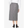 Jessica London Women's Plus Size Tummy Control Bi-Stretch Midi Skirt - 3 of 4