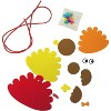 4E's Novelty Thanksgiving Necklace Crafts For Kids Bulk – 4 Pack DIY Turkey Necklace Craft for Kids With 4 Styles Great Thanksgiving Favors for Kids - 4 of 4