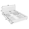 Velvet Upholstered Queen Size Platform Bed with Headboard & Storage Drawers - Leovsnove - 4 of 4