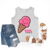 The Juniper Shop SmileyWorld Cool Summer Ice Cream Pink Youth Tank Top - 2 of 4
