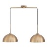 Nathan James (Set of 2) 2-Light Percy Modern Island Pendant Ceiling Fixtures Light Vintages Brass - 3 of 4