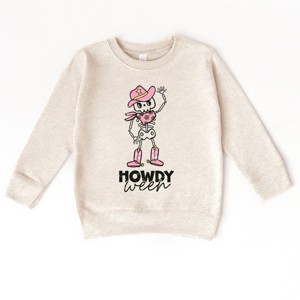 Howdyween Skeleton - Kids Toddler Sweatshirt and Kids Youth Sweatshirt - 1 of 3