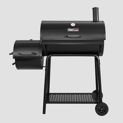 Charcoal Grill Offset Smoker Model CC1830F Black - Royal Gourmet