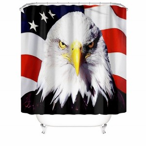 American Eagle Shower Curtains for Bathroom Waterproof Fabric Bath Curtain Durable Soft Stylish Bathroom Decor 72x72 Inch - 1 of 1