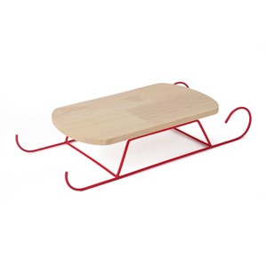 Novelty Wood Serving Sleigh - Bullseye's Playground™ - 1 of 3