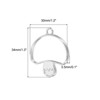 Unique Bargains DIY Crafts Earrings Necklace Bracelet Making Alloy Open Back Mushroom Bezel Pendants 20 Pcs - 2 of 4