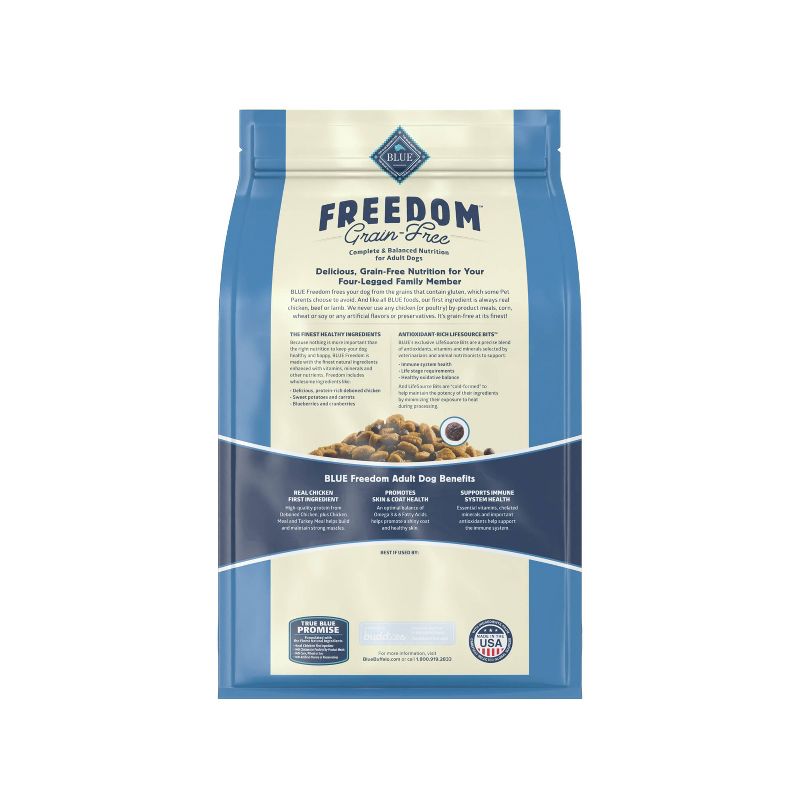 Blue Buffalo Freedom Grain Free with Chicken, Potatoes & Peas Adult Dry Dog Food, 3 of 12