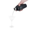 True Ash Matte Black Cocktail Shaker, 18 Oz Stainless Steel Cobbler Shaker with Lid & Strainer - 4 of 4