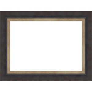 Amanti Art Hammered Charcoal Tan Framed Dry Erase Magnetic Board - 1 of 4