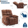 Recliner Chair, Wide Rocker Chair, Rocking Chair with Massage and Heat - 3 of 4