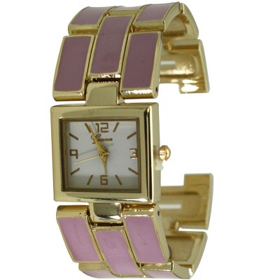OLIVIA PRATT COLORFUL AND GOLD DETAILS BANGLE WATCH