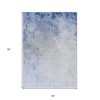 Navy Blue And Denim Blue Ombre Washable Indoor Outdoor Area Rug - 3 of 4