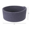 Unique Bargains Handcrafted Odorless Cotton Rope Chic Appearance Storage Basket 1 Pc - 2 of 4