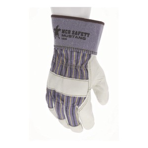 MCR Safety Mustang Grain-Leather-Palm Gloves, Dozen - 1 of 2