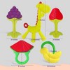 Baby Teething Toys for Newborn (5-Pack) Freezer Safe BPA Free Infant and Toddler Silicone Teethers Soothe Babies Gums, Perfect Baby Gift - 4 of 4