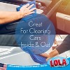 Lola Products Jumbo Microfiber Cleaning Cloths, Reusable & Machine Washable, Cleans with just Water, 16" x 14", 45 Grams, 6 Pack - 3 of 4