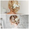 Unique Bargains Women's Lightweight Simulated Flowers Hair Clip Comb 1 Pc - 4 of 4
