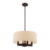 Livex Lighting Cresthaven 4 - Light Chandelier in  Bronze/Antique Brass - 3 of 4
