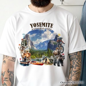 Artistic Yosemite National Park T-Shirt, California Hikers Travel Tee and Souvenir | OrnamentallyYou - 1 of 4