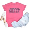 Simply Sage Market Embroidered Wifey Arched Varsity Garment Dyed Tee - 3 of 4